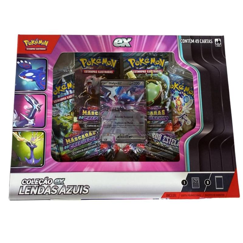ポケモンカード　　19BOX Box Pokemon Coleção Ex Lendas Azuis 49 Cartas Dialga Copag - Deck